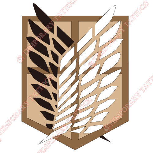 Attack on titan Customize Temporary Tattoos Stickers NO.503